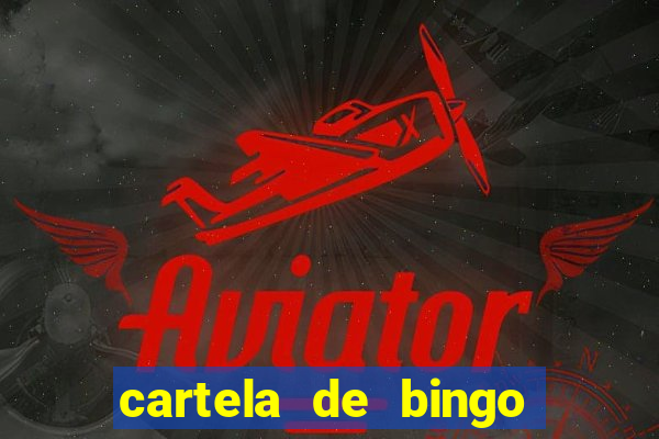 cartela de bingo cha de panela